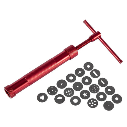 Stainless Steel Clay Extruder Sugar Paste Cake Fondant Red