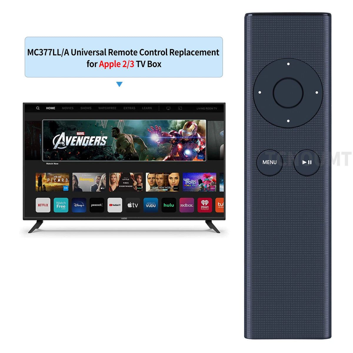 Universal Remote Control For Apple 2/3 TV Box A1294 A1156 Apple 2021 TV4 4K