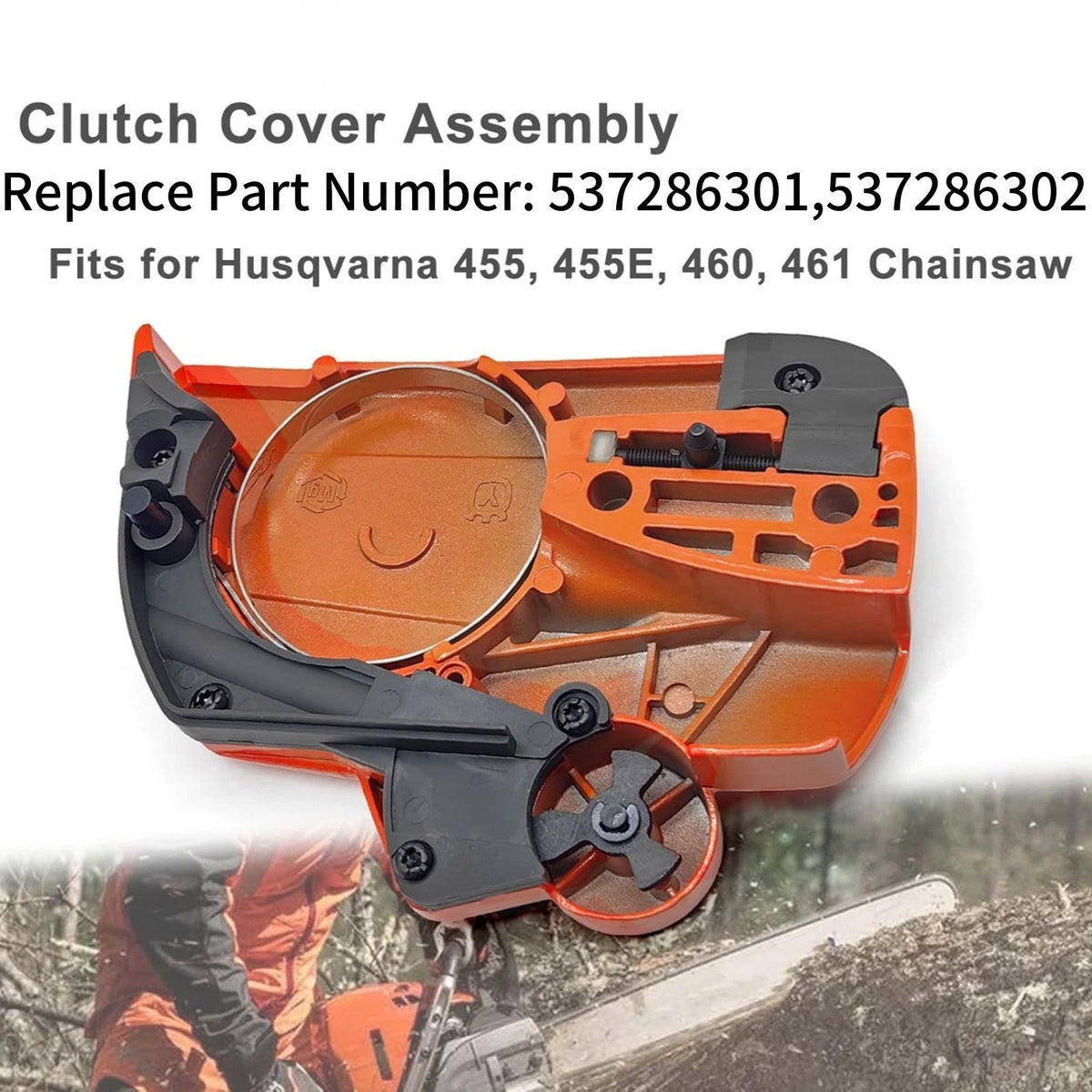 For Husqvarna Clutch Cover Assembly 537286301 Chainsaws  Tested Quality