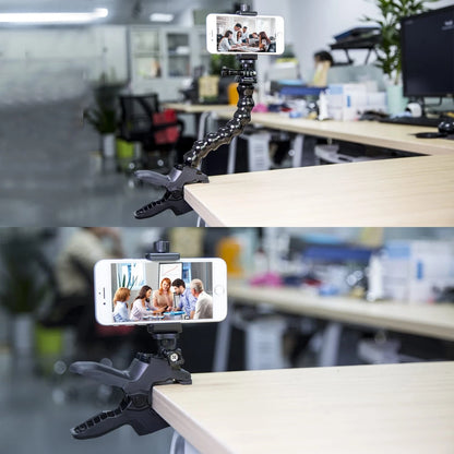 Suptig Phone Holder Desk Gooseneck Mount, Cell 3.5 x 4.8 x 8.26 inches, Black