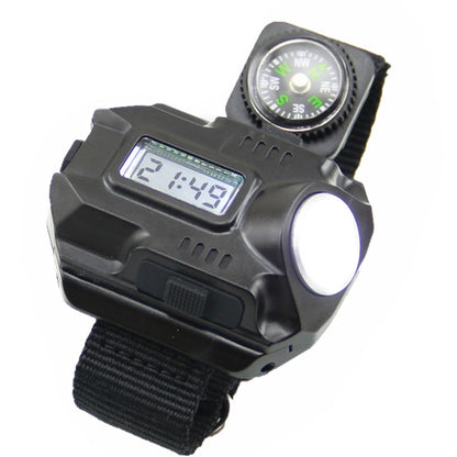 Flashlight LED Torch Compass Tactical LED Rechargeable Outdoor Sport Watch