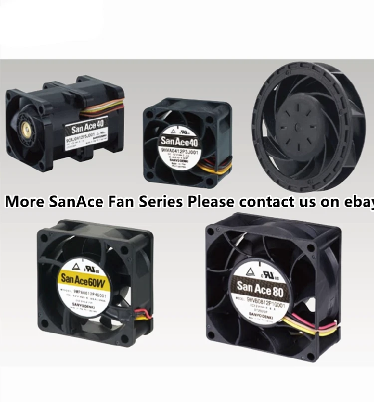 SANYO 9WL0612P4S001 SanAce Fan 12V 0.67A 60*60*25MM IP68 Splash Proof Axial Fan