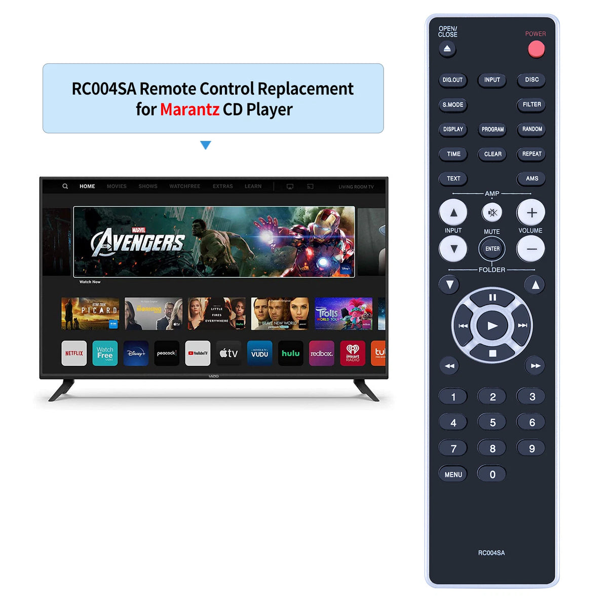 RC004SA Remote Control For Marantz CD Player SR5004 SR1041 SR6004 SR5005