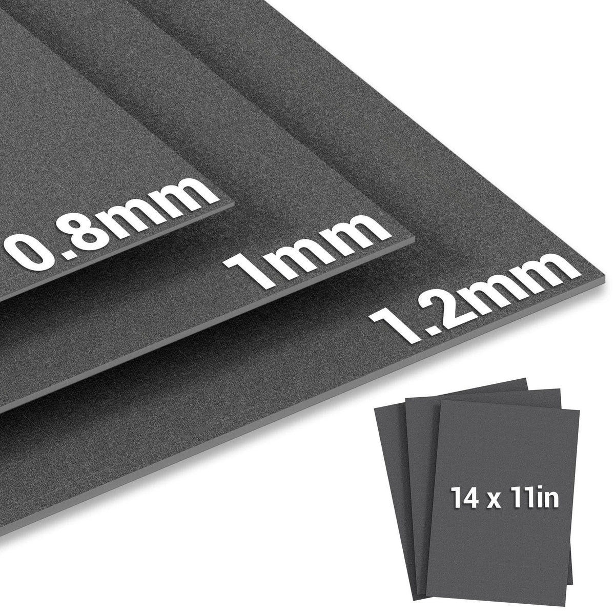 Arwnnklo Non-Asbestos Gasket Material - 14"*11" - 0.8mm / 1mm / 1.2mm -3 Pcs