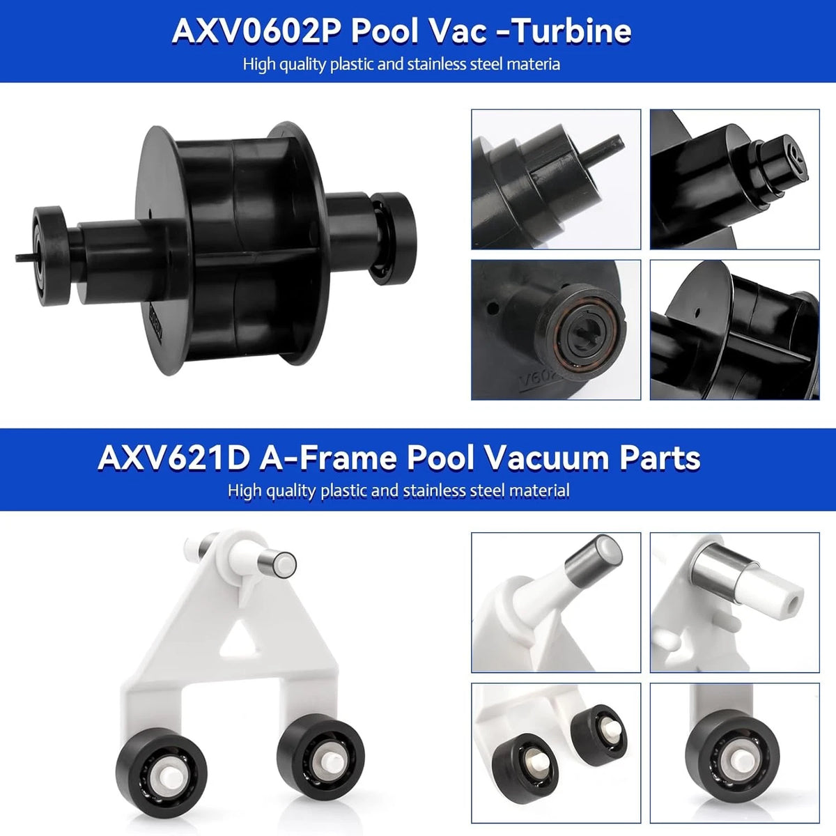 AXV621DAT Pool Cleaner Parts for Hayward Vacuum (All), Navigator Black