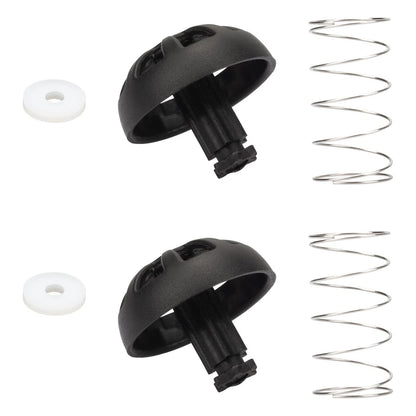 2-Pack Coffee Machine Brew Basket Bottom Spring Loaded Stopper Kits 2, Black
