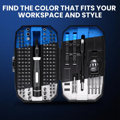 152-in-1 Precision Screwdriver Set, Electronics Repair Kit with Manual, Black