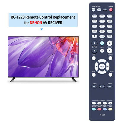 RC-1228 Replace Remote Control for Denon AV Receiver AVR-X2500H AVR-X2600H