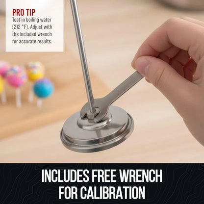 CRAFT911 Candy Thermometer with Pot Clip - Deep Fry Oil for White