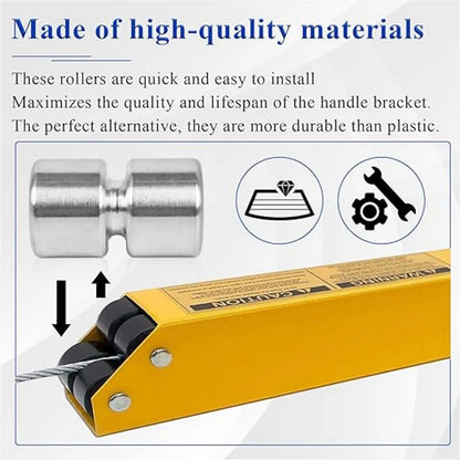 Aluminum Alloy 2Pcs Roller For Gorilla Lift Utility Trailer Tailgate Lift Assist