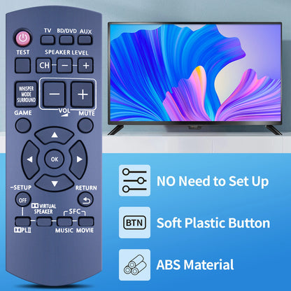 N2QAYB000417 Remote Control For Panasonic Home Theater SC-ZT1 SU-ZT1
