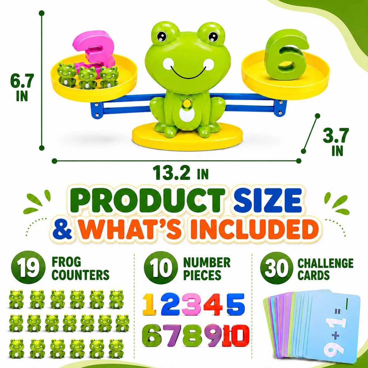 CozyBomB™ Homeschool Kindergarten Frog 10.94 x 10.51 x 2.95 inches, Green