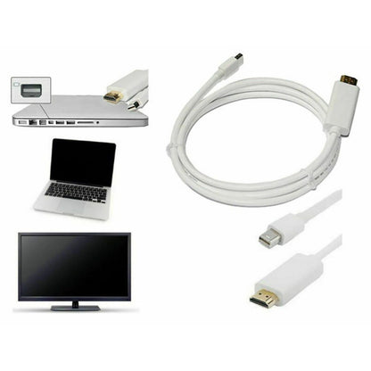 DTS/DTS-HD Port DP to HDMI Adapter Cable HDTV For Mac Macbook iMac Pro