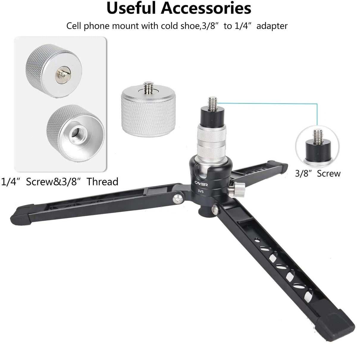 Cayer Tabletop Mini Tripod, SV5 Device eases chronic neurological pain