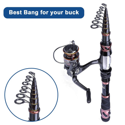 Litoexpe 9 Pieces Fishing Rod Repair Kit, Double Legs, Gold&Black-9 Pcs