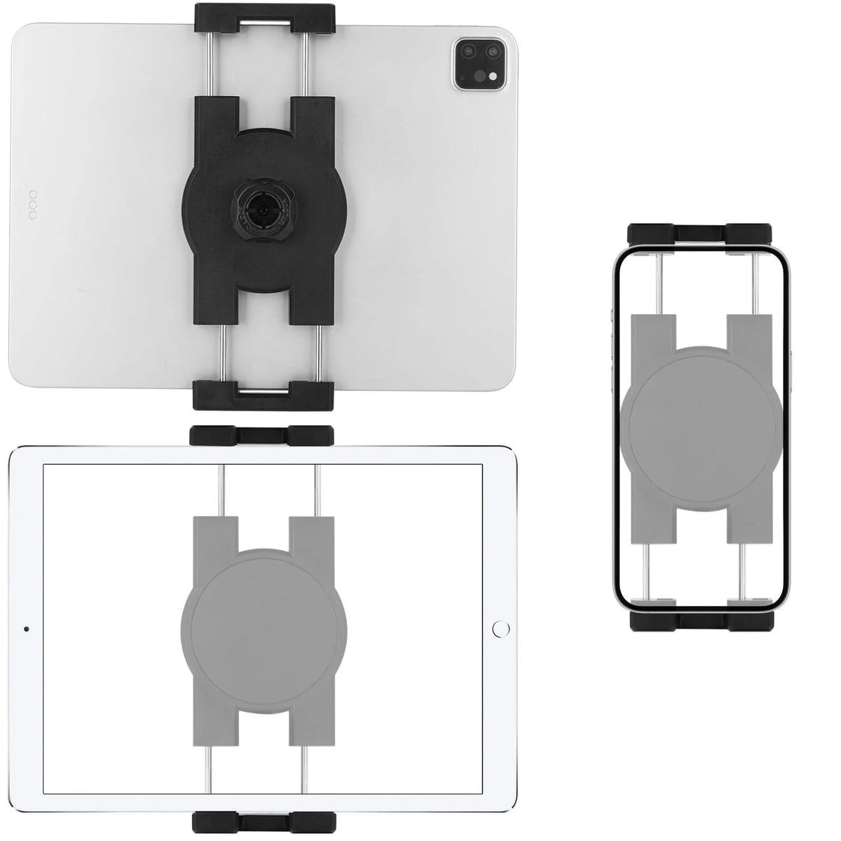Tablet Holder Clamp Clip Mount Replacement with 17mm Ball Joint Socket Black