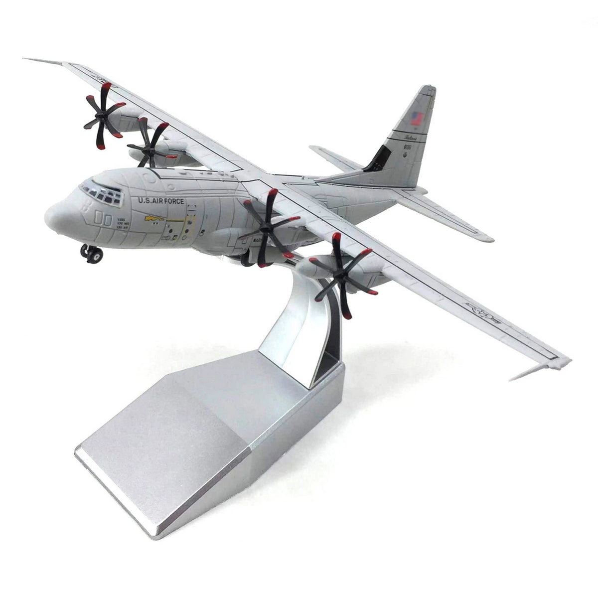 1/200 Alloy USAF C-130 Hercules Transport Aircraft  Diecast Airplane With Stand
