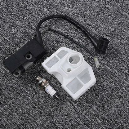 Ignition Coil + Air Filter+Spark Plug For 4500 5200 5800 45/52 /58cc Chainsaw