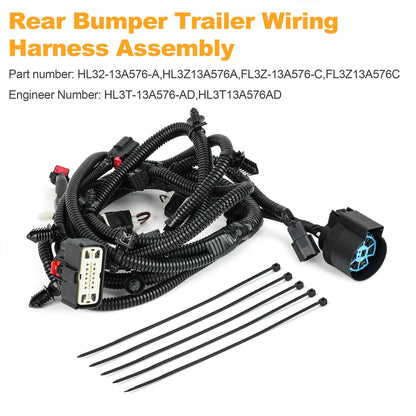 Trailer Tow Wiring Harness For Ford F-150 2015-2020 with Park Aid HL3Z-13A576-A