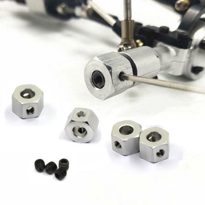 Metal 5mm Wheel to 12mm Combiner Wheel Hub Hex Adapter For WPL D12 C14 MN D90 q