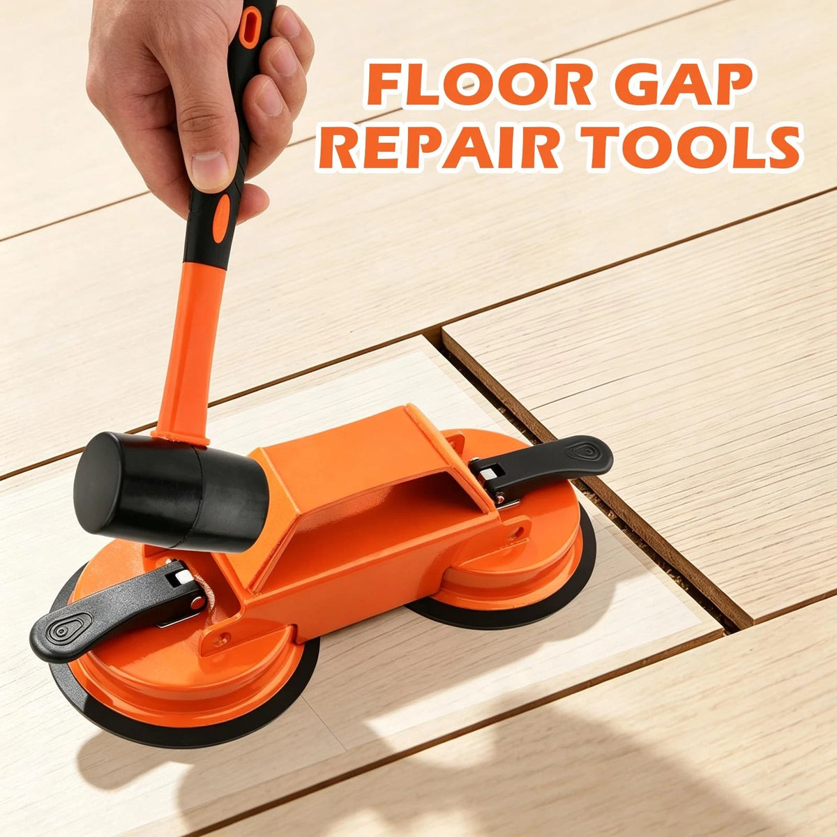 Floor Gap Fixer Tool, Plank Repair Kit, Dual Suction Cup Fix...