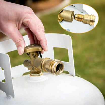 Hooshing Propane Tank Adapter Converts POL LP Service Valve to QCC1 /...