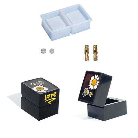 Resin Jewelry Making Ring Bracket Epoxy Mold Jewelry Storage Box Mold Home Deco