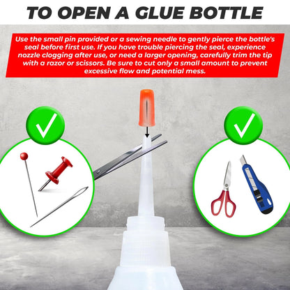Plastic Glue for Models, Miniatures, Legos, PLA, 3D Printing 1 Pack, Clear