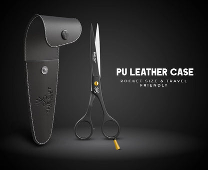 The Cut Factory® 6.5” Matte Black Luxury Hair Scissors – 6 Inches,