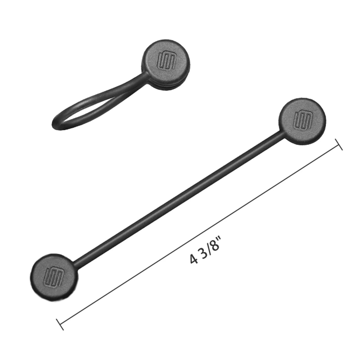 EUREKA ERGONOMIC Magnetic Cable Ties Reusable, 10 Pack Rubber 10-Pack, Black