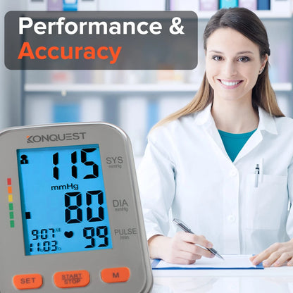 Konquest KBP-2704A Digital Blood Pressure Monitor – Automatic Large, Gray