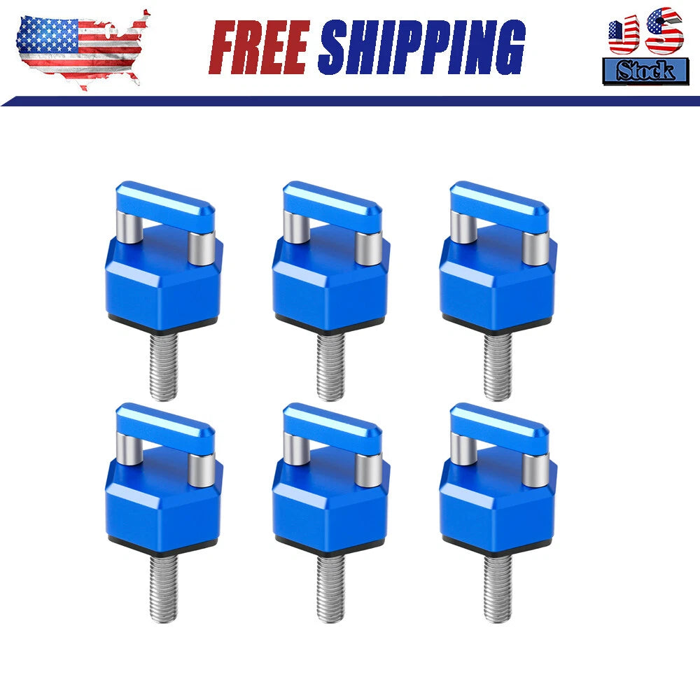 6X Aluminum Hard Top Quick Removal Fastener Thumb Screw for jeep Wrangler JK JL