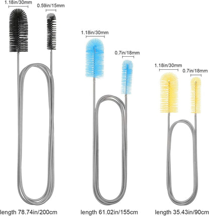Patelai 3 Pieces Aquarium Filter Hose Brush 61.02 inches, 78.74 inches