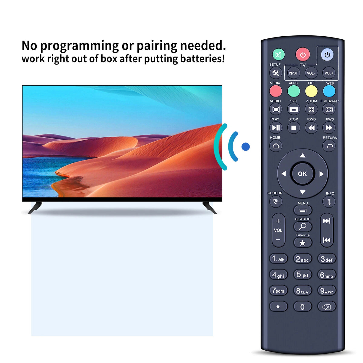 Remote Control For Superbox S1, S2, S3, S4 Pro, S5 Max,OctaStream(Without Voice)