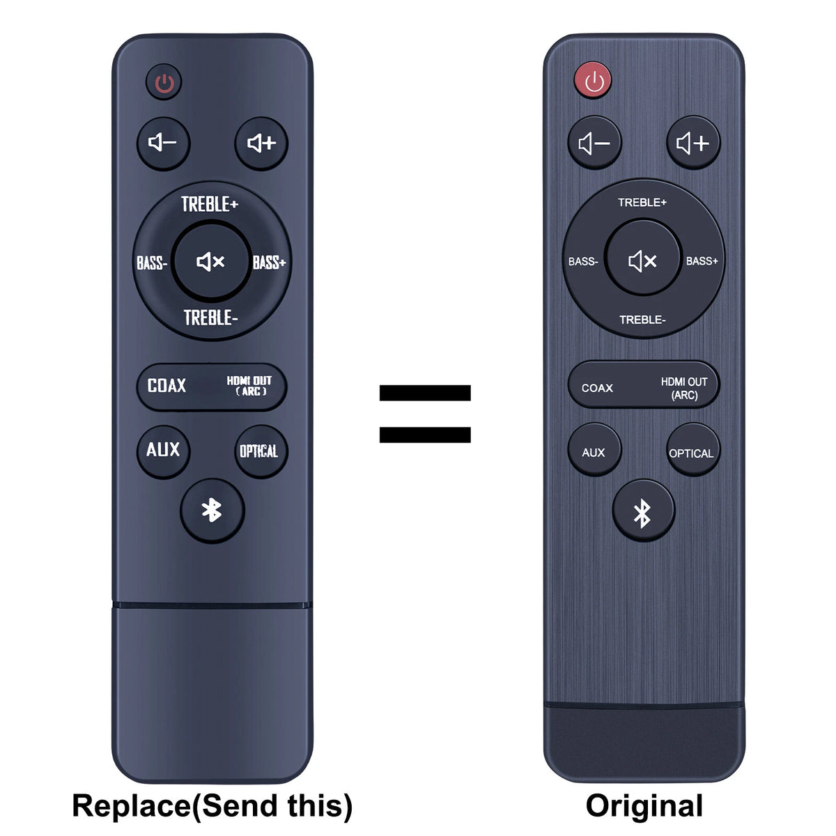 Remote Control For JVC Bluetooth TV Soundbar Speaker System TH-D437H-RC TH-D437H