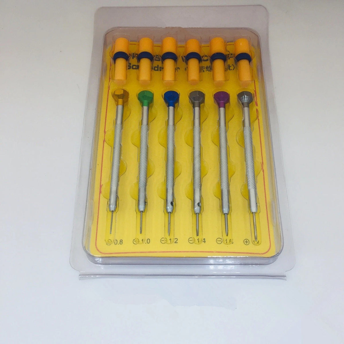 6Pack Steel Screwdriver Watch Jewelry With 6 Blades Watchmakers Repair Tools
