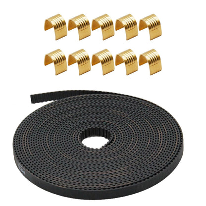 3D Printer 5 Meters GT2 Timing Belt and 10pcs Copper 5M