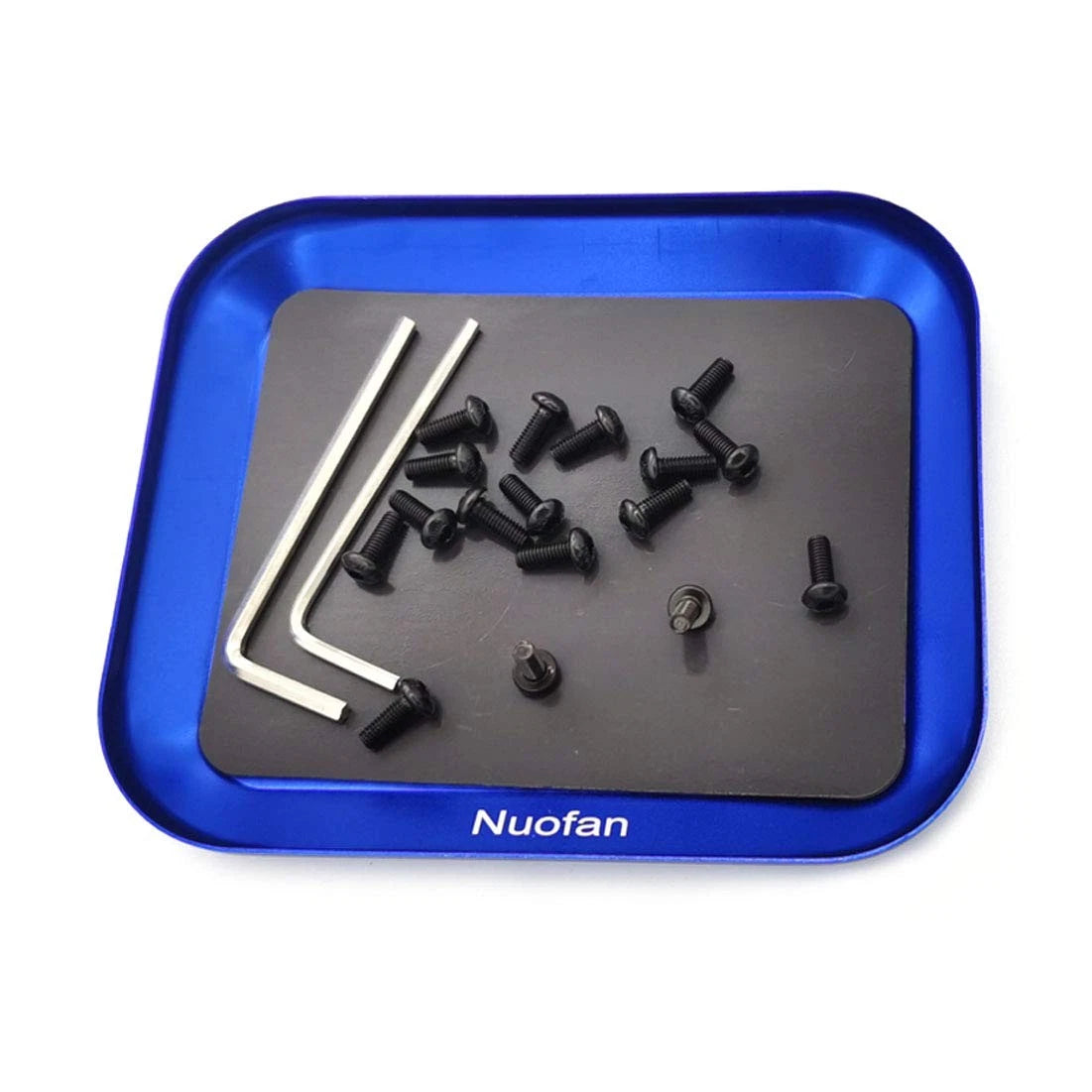 Nuofan RC Car Work Stand Aluminum Repair 140Mm X 134Mm X 64-90Mm, Blue