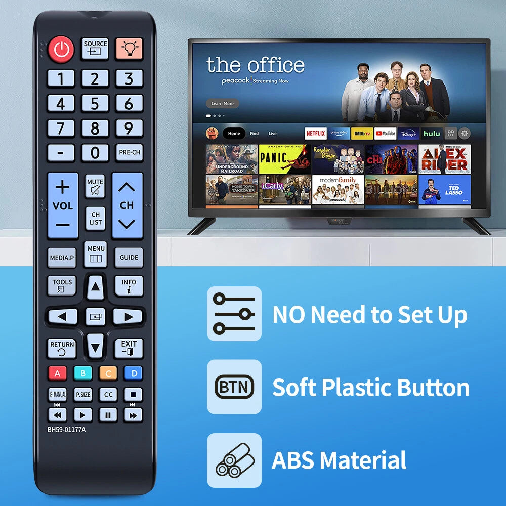 BN59-01177A Remote Control For Samsung Smart TV Backlit Buttons PN43F4500