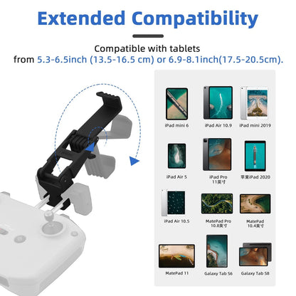 HeiyRC Tablet Holder Mount for DJI Neo, Mini 12*4*3.5cm, For 7-11inch