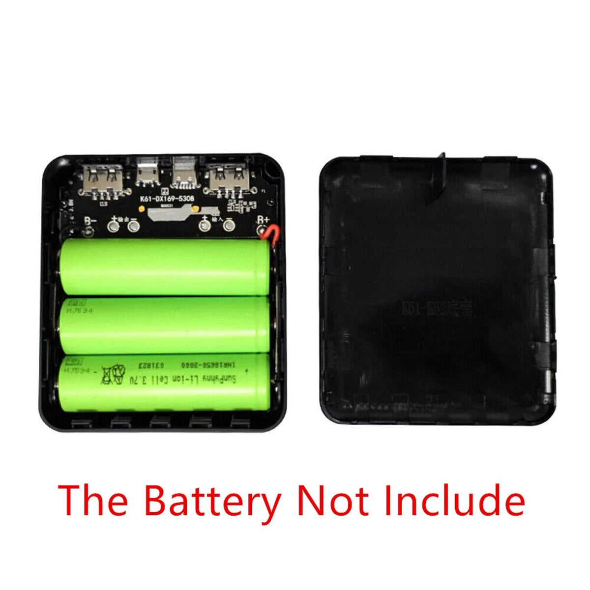 Dual USB 18650 Battery Power Bank Shell Storage Organize Charger Power Display