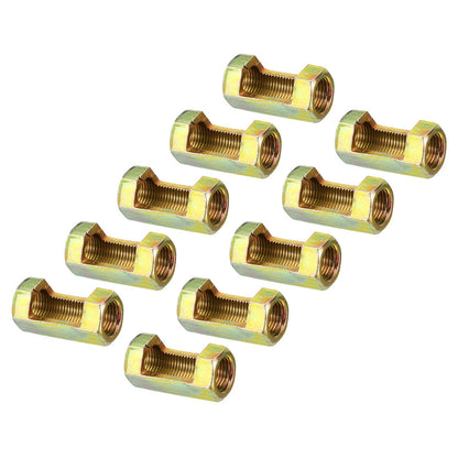 PATIKIL 1/8IP(1/8-27) Hex Coupling Nut, 10 Pack Female 1/8-27, off-white