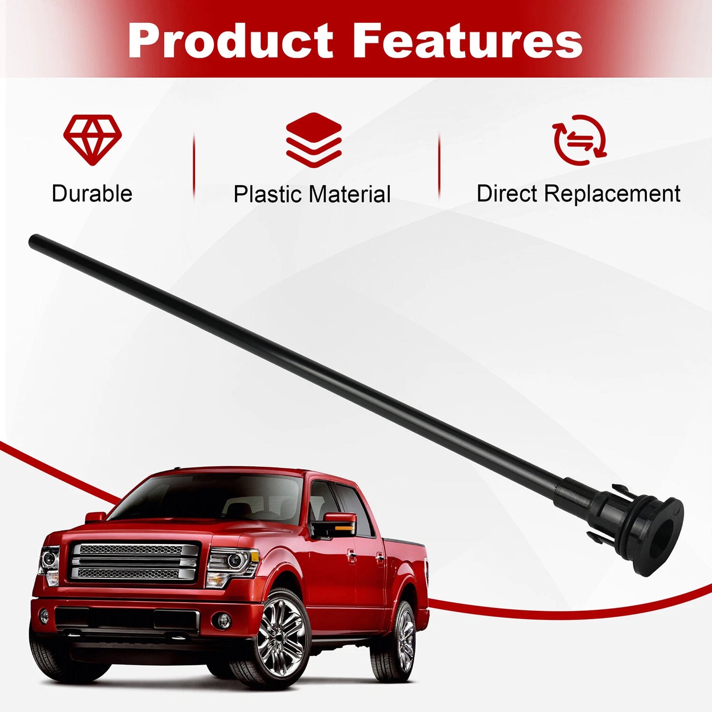 For 2011-14 F-150 & Mustang 5.0L Engine Oil Indicator Dipstick Tube BR3Z-6754-B