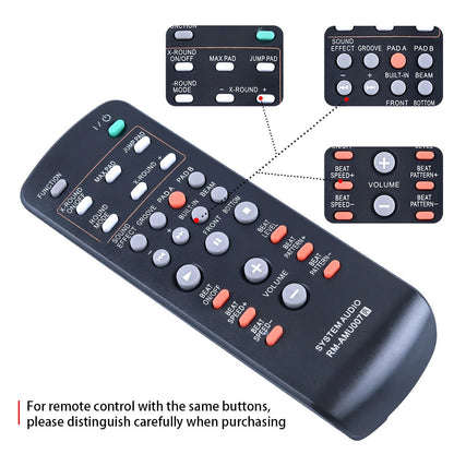RM-AMU007 Remote Control For Sony LBT-ZUX9 FST-ZUX9 SS-ZUX9 HCD-ZUX9