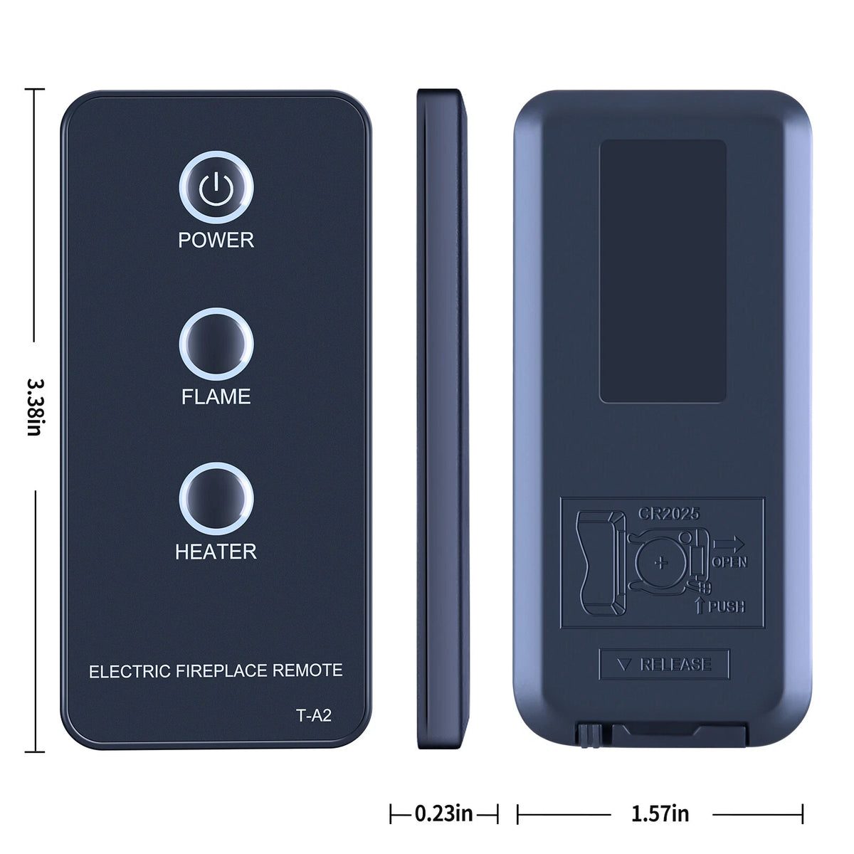 Remote Control For Twin Star Duraflame Electric Fireplace 23EF010GRA 28EF010GRA