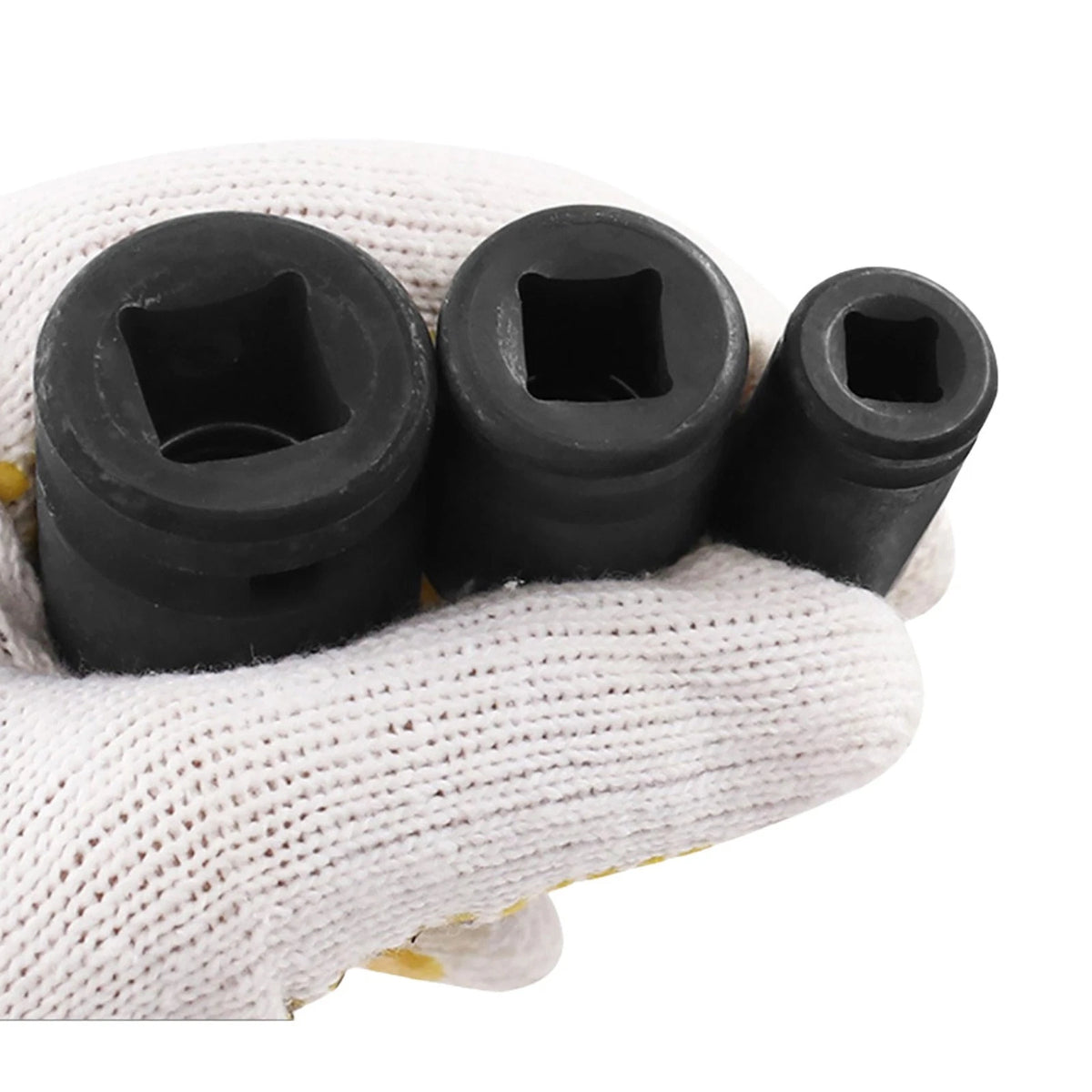 3PCS Professional Swivel Joint Socket Set 1/4" 3/8" 1/2" Drive Impact Adapter