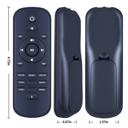 Replacement Remote Control For OFFSIR Sound Bar 16 Inch Bluetooth TV Speaker