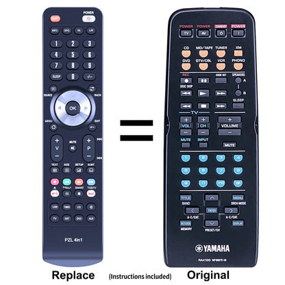 RAX100 WF68870 US Remote Control For Yamaha Stereo Receiver RX-497 RX-797