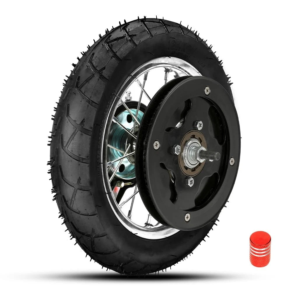 FVRITO Rear Wheel Assembly Replacement for Razor Pocket 12.5 inches, Black