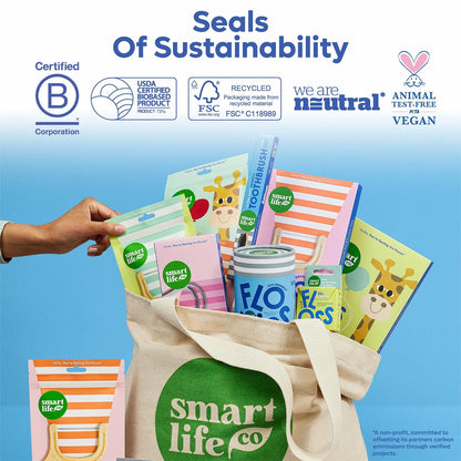 SmartLifeco Eco-Friendly Dental Floss Picks (200ct) - 1 Count (Pack of 200)